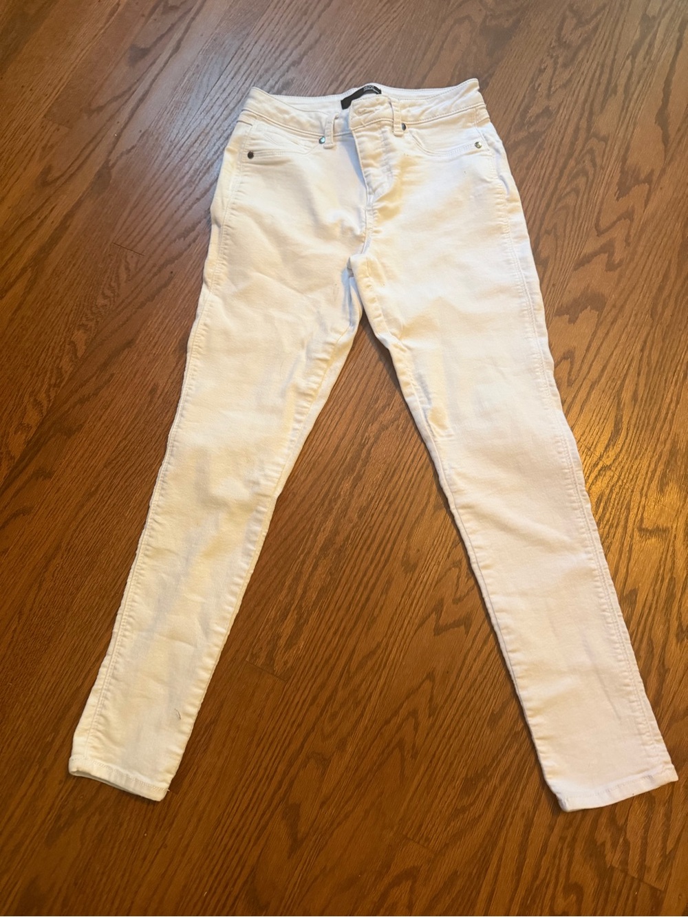 1822 Denim White Women's Skinny Jeans